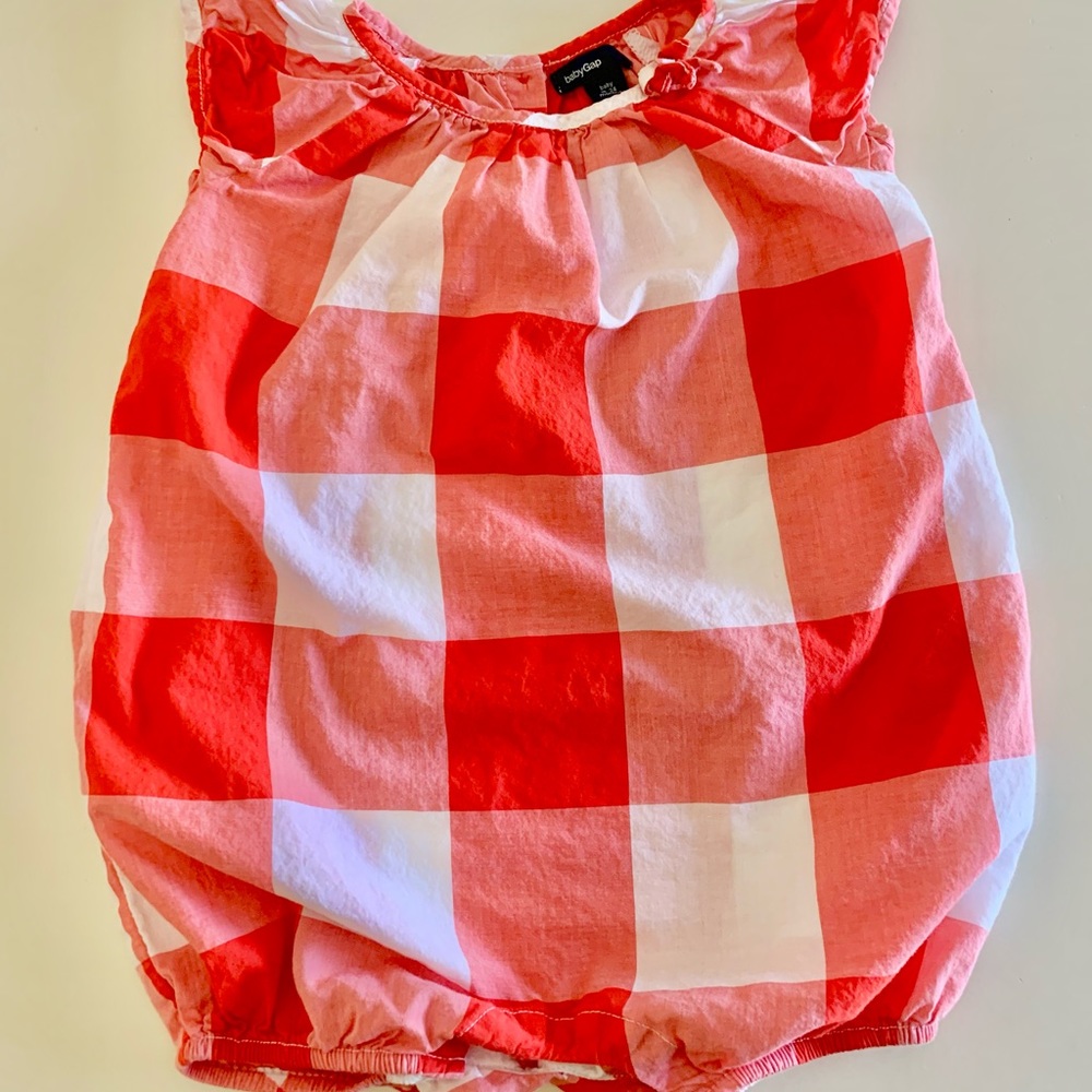 Baby Gap Red & White Bubble